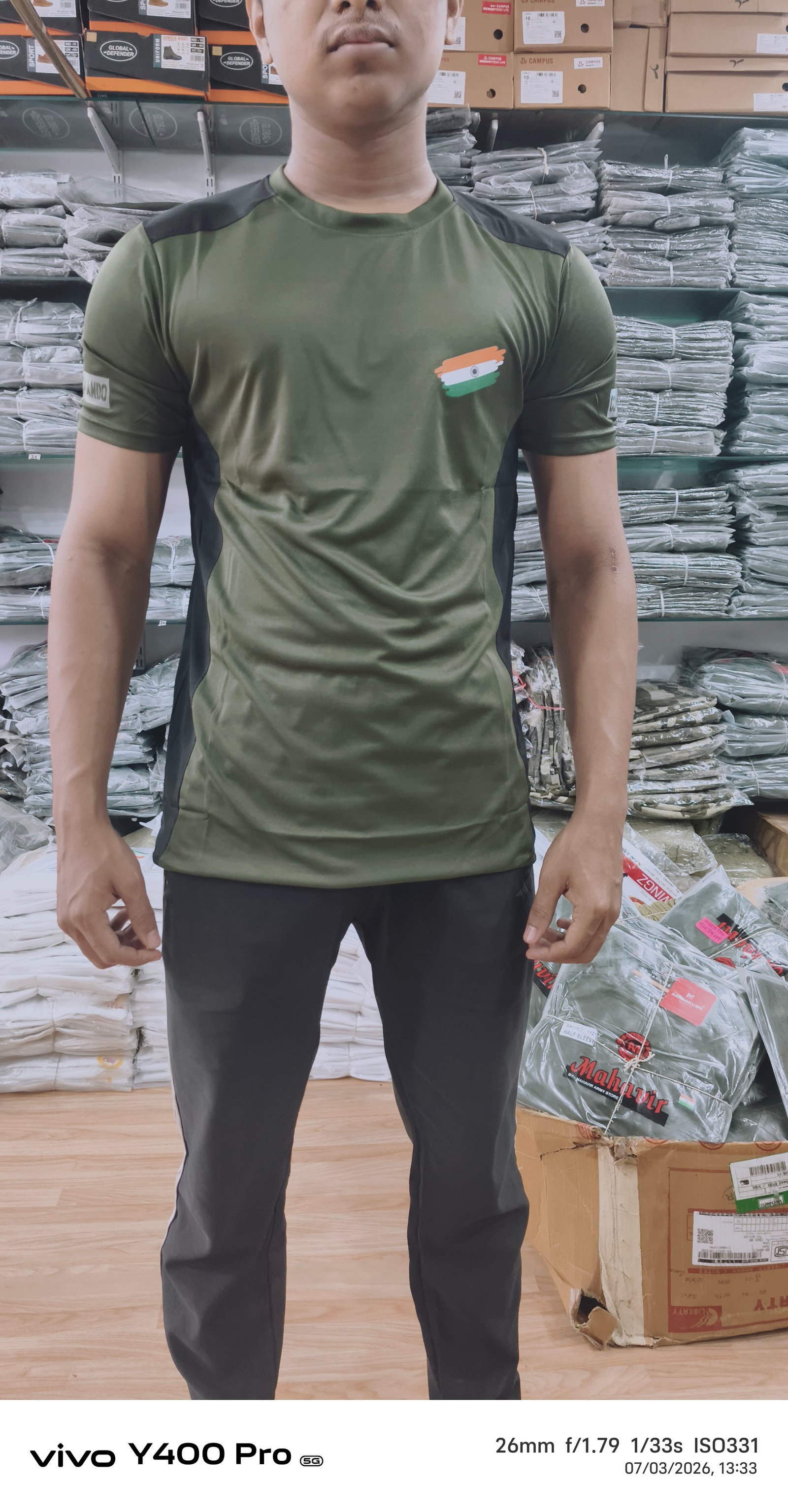 COMMANDO  ROUND NECK T SHIRT