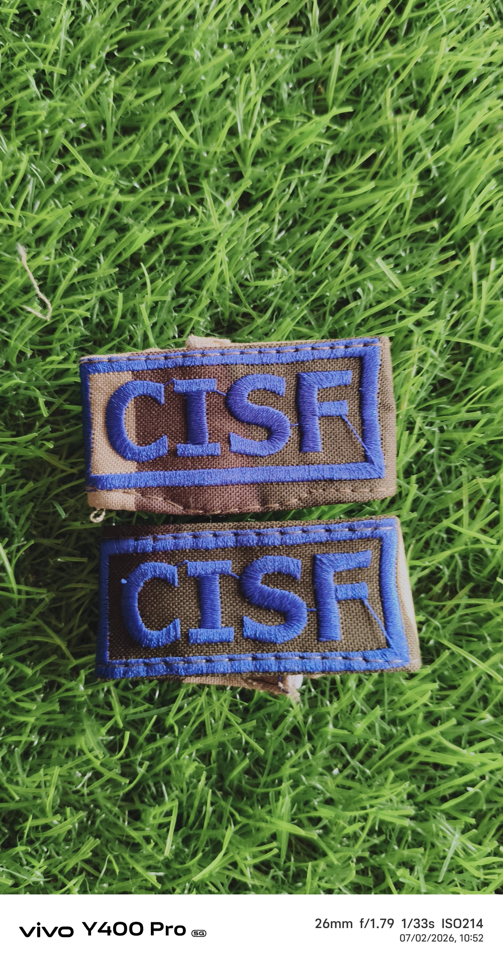 CISF CAMO SHOULDER BADGE polyster
